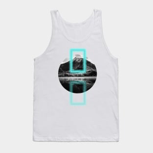 Neon Mountain Winter Tank Top